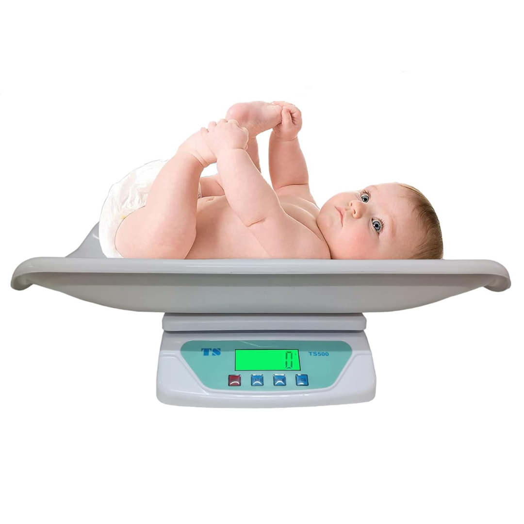 Digital Baby Weighing Scale With Tray For Newborn Baby (White)